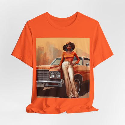 70s Classic Woman Shirt - Afrocentric Art by The Trini Gee