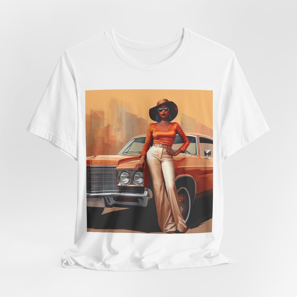 70s Classic Woman Shirt - Afrocentric Art by The Trini Gee