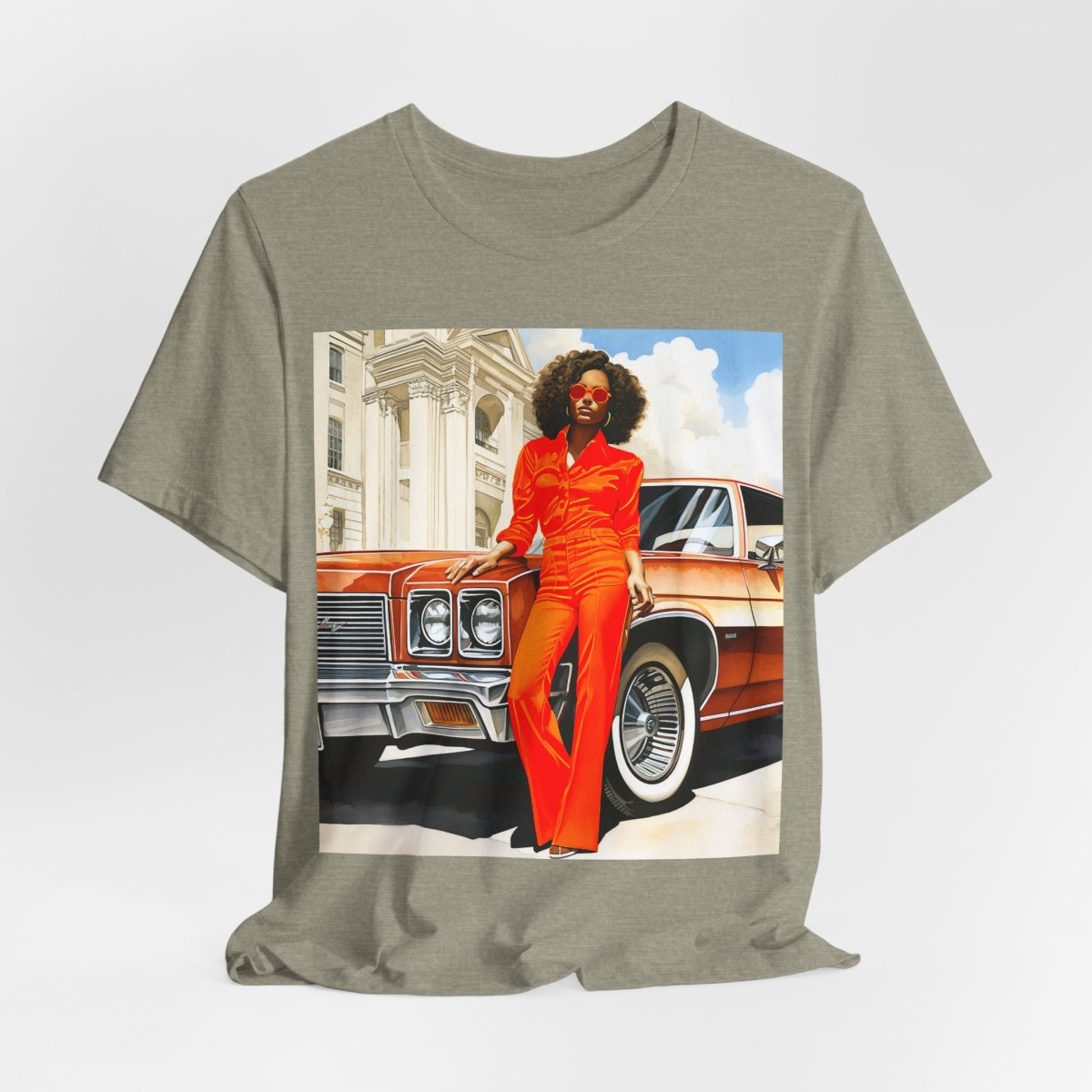70s Classic Woman Shirt - Afrocentric Art by The Trini Gee