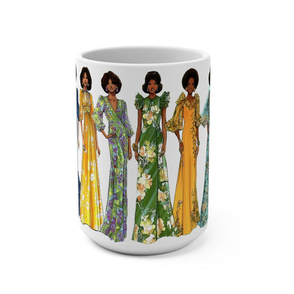 70s Fashion Dresses Mug - The Trini Gee