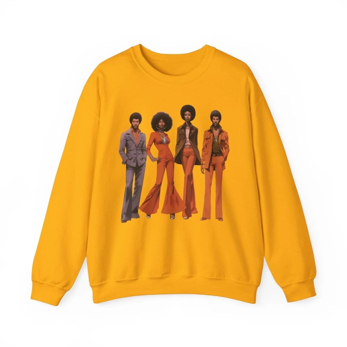 70s People Sweatshirt - Afrocentric Art by The Trini Gee