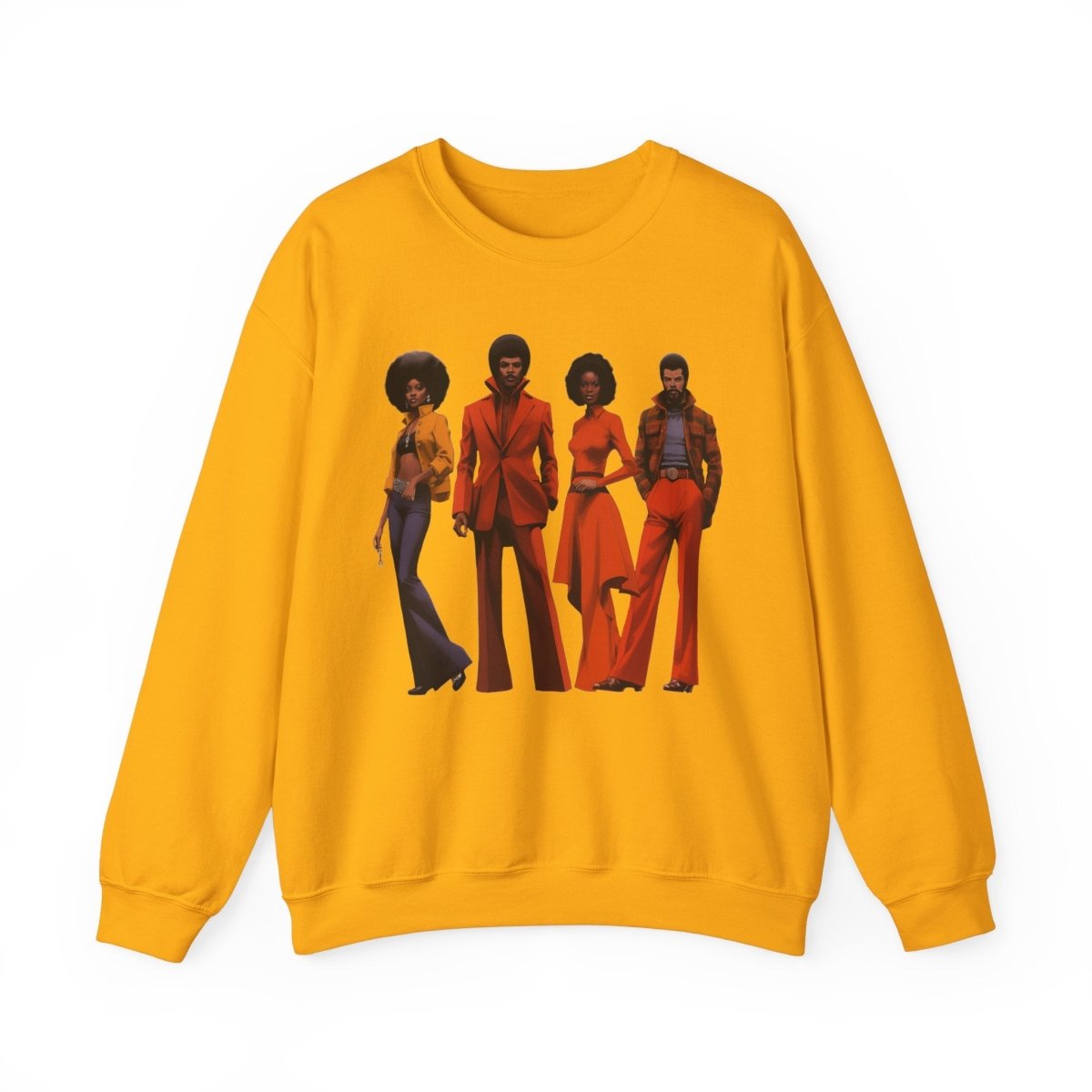 70s People Sweatshirt - Afrocentric Art by The Trini Gee