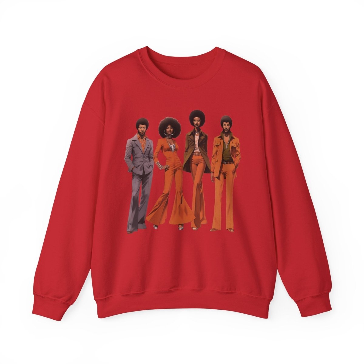 70s People Sweatshirt - Afrocentric Art by The Trini Gee