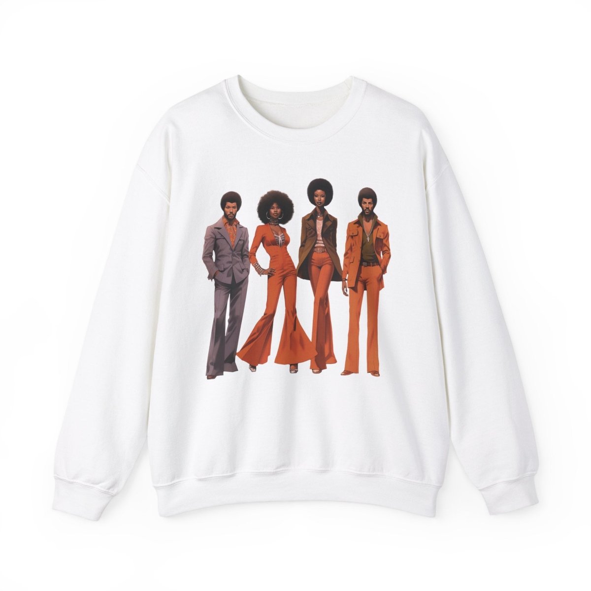 70s People Sweatshirt - Afrocentric Art by The Trini Gee