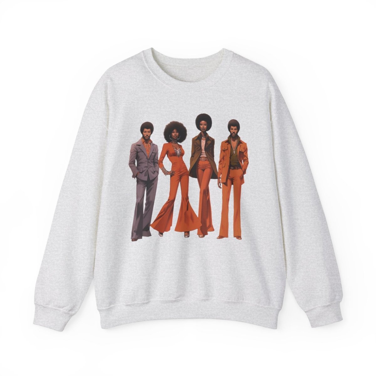 70s People Sweatshirt - Afrocentric Art by The Trini Gee