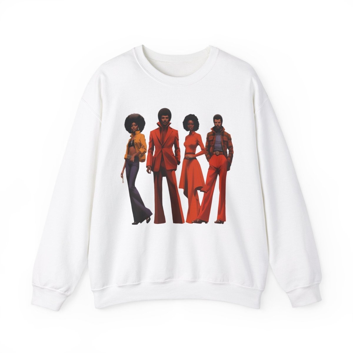 70s People Sweatshirt - Afrocentric Art by The Trini Gee