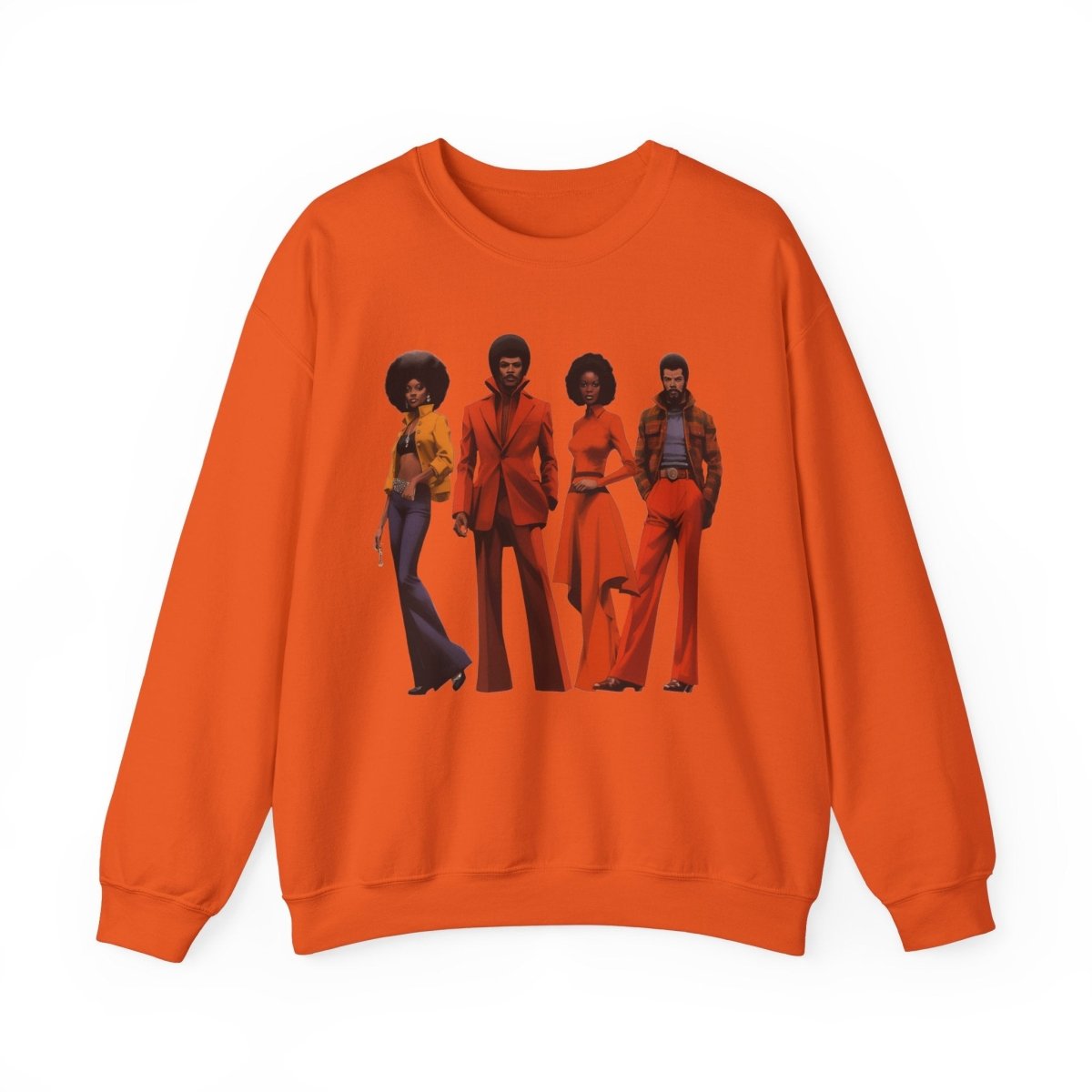 70s People Sweatshirt - Afrocentric Art by The Trini Gee
