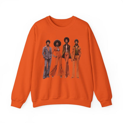 70s People Sweatshirt - Afrocentric Art by The Trini Gee