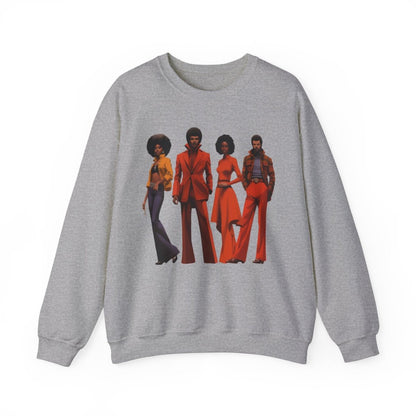 70s People Sweatshirt - Afrocentric Art by The Trini Gee