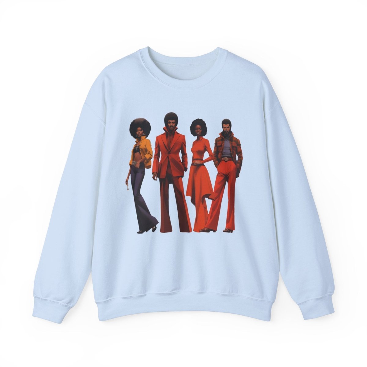 70s People Sweatshirt - Afrocentric Art by The Trini Gee