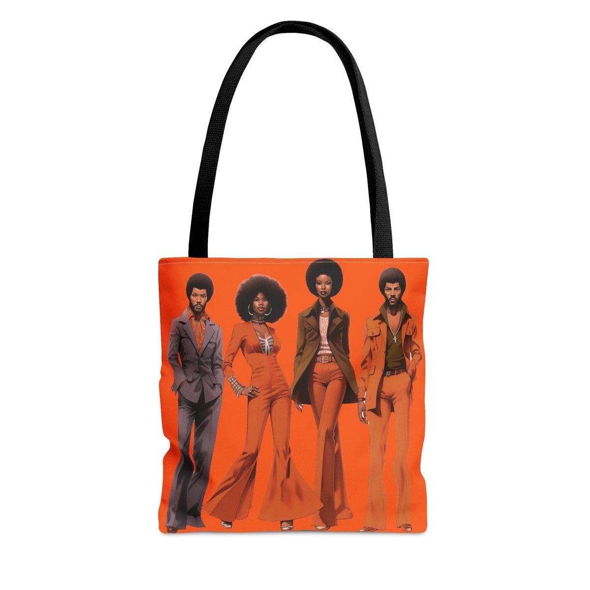 70s People Tote Bag - Afrocentric Art by The Trini Gee