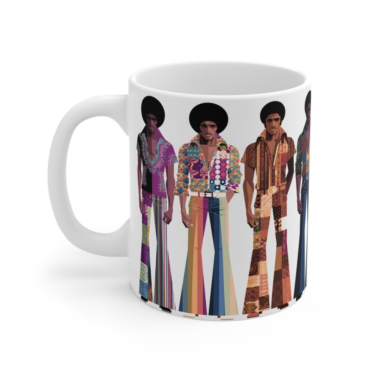 70s Soul Brothas Mug - Afrocentric Art by The Trini Gee