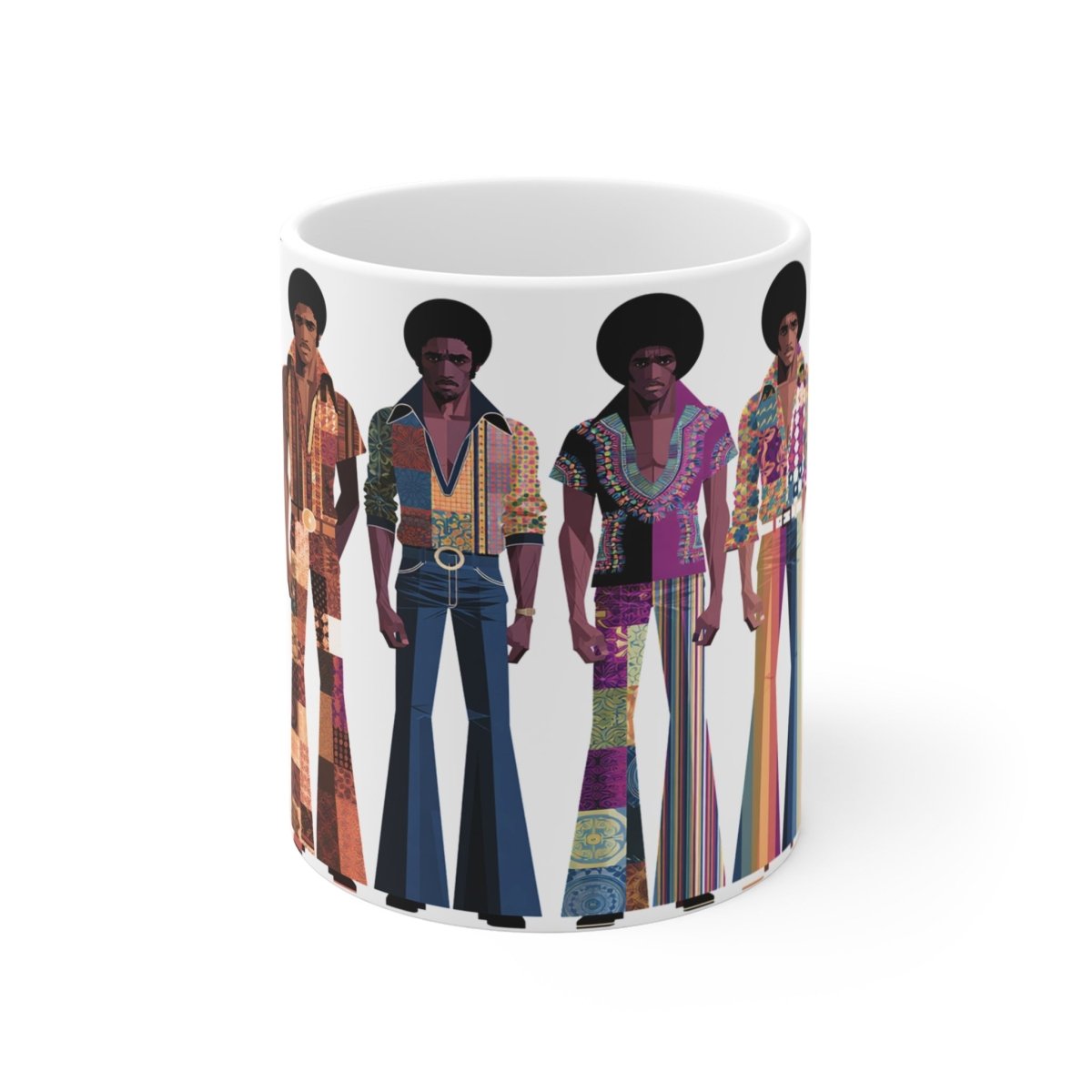 70s Soul Brothas Mug - Afrocentric Art by The Trini Gee