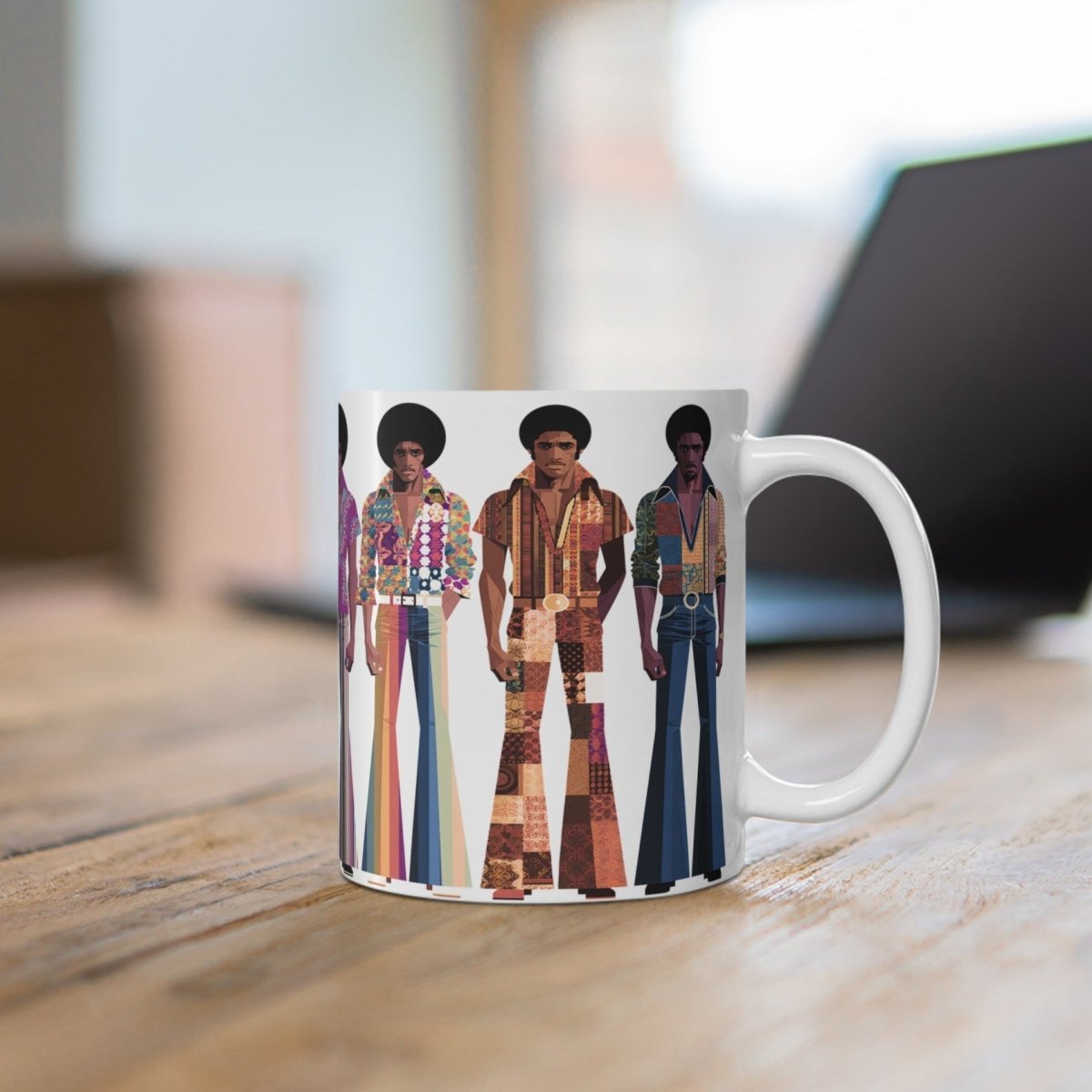 70s Soul Brothas Mug - Afrocentric Art by The Trini Gee