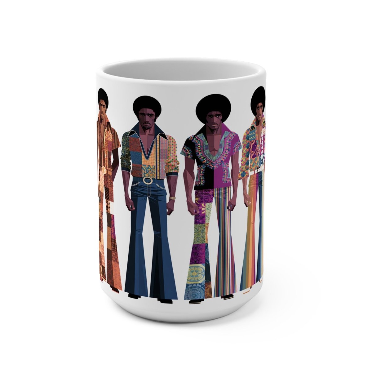 70s Soul Brothas Mug - Afrocentric Art by The Trini Gee