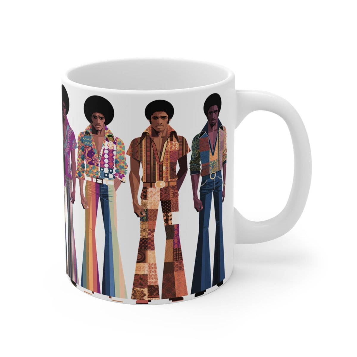 70s Soul Brothas Mug - Afrocentric Art by The Trini Gee