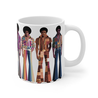 70s Soul Brothas Mug - Afrocentric Art by The Trini Gee
