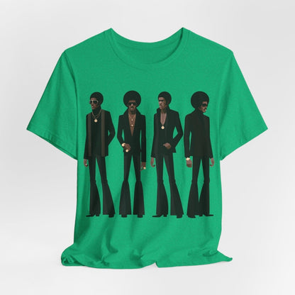 70s Soul Men T-Shirt - Afrocentric Art by The Trini Gee