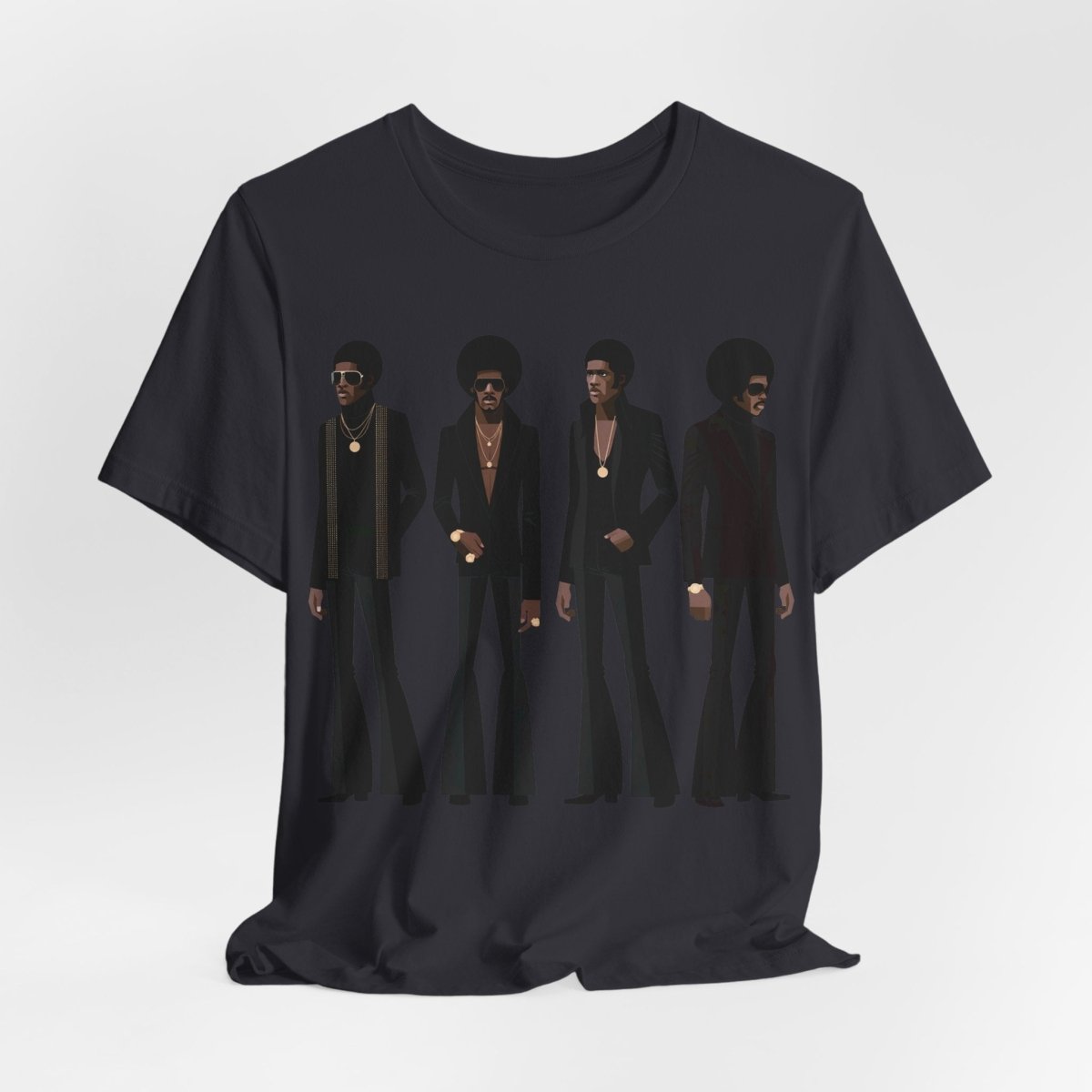 70s Soul Men T-Shirt - Afrocentric Art by The Trini Gee