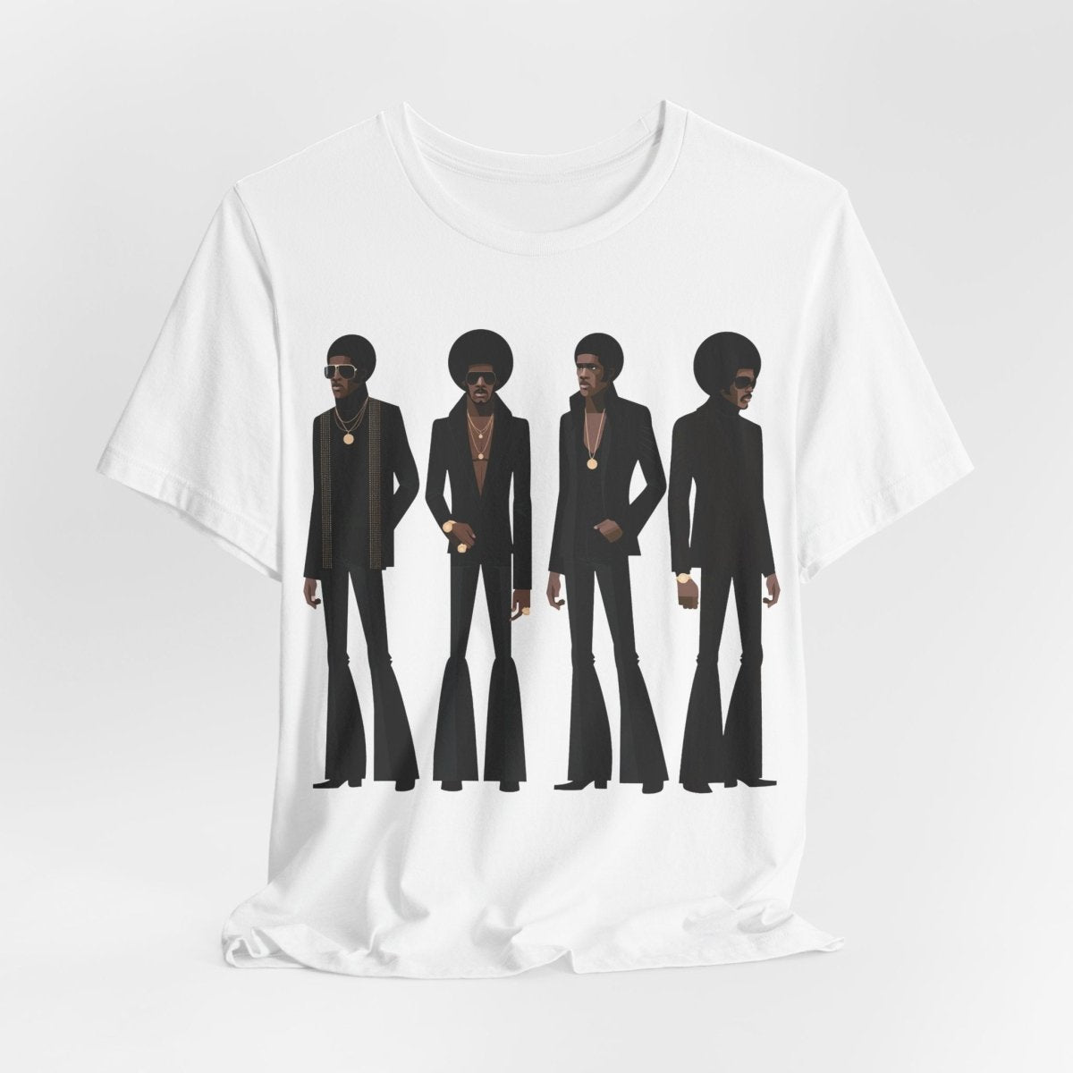 70s Soul Men T-Shirt - Afrocentric Art by The Trini Gee