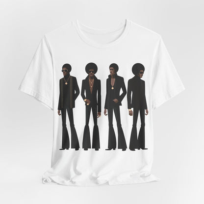 70s Soul Men T-Shirt - Afrocentric Art by The Trini Gee