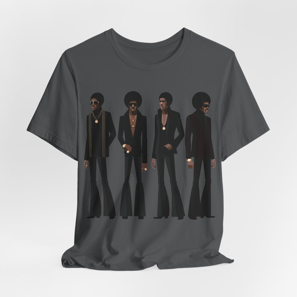 70s Soul Men T-Shirt - Afrocentric Art by The Trini Gee