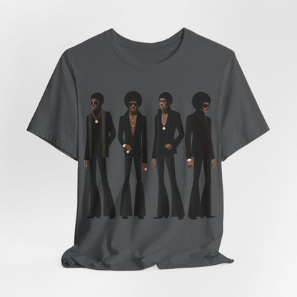70s Soul Men T-Shirt - Afrocentric Art by The Trini Gee
