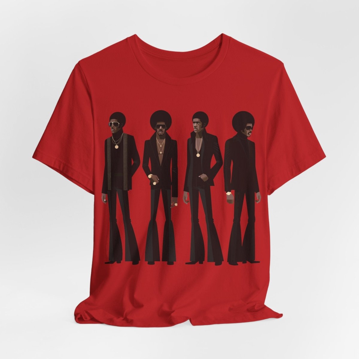 70s Soul Men T-Shirt - Afrocentric Art by The Trini Gee
