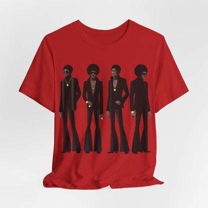 70s Soul Men T-Shirt - Afrocentric Art by The Trini Gee