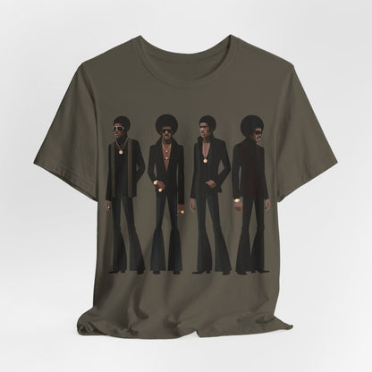 70s Soul Men T-Shirt - Afrocentric Art by The Trini Gee