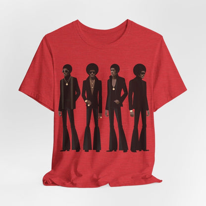 70s Soul Men T-Shirt - Afrocentric Art by The Trini Gee