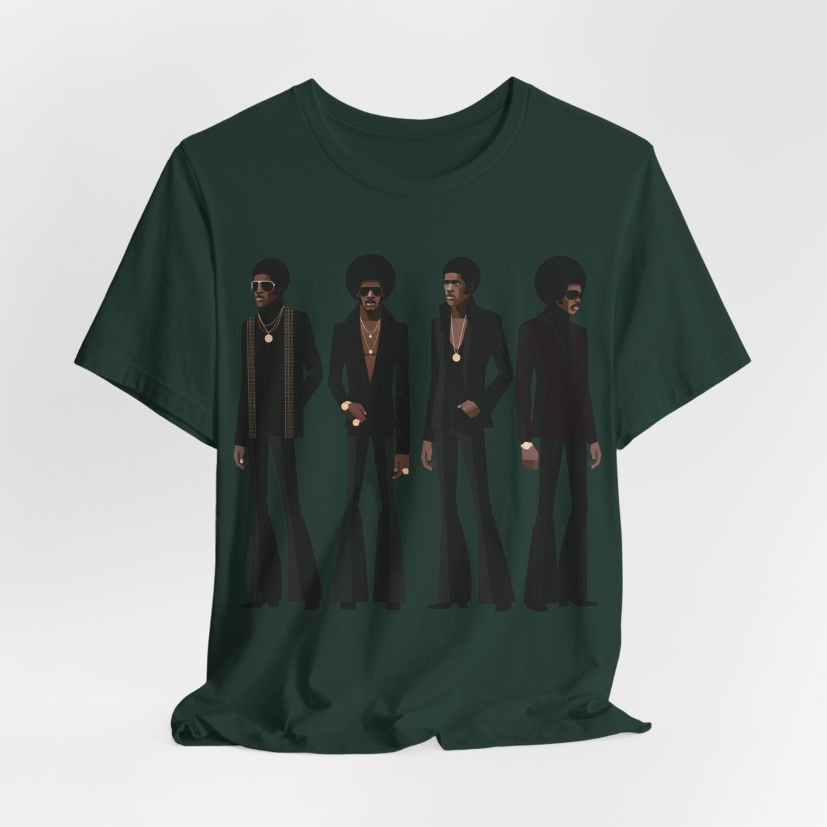 70s Soul Men T-Shirt - Afrocentric Art by The Trini Gee