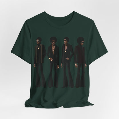 70s Soul Men T-Shirt - Afrocentric Art by The Trini Gee