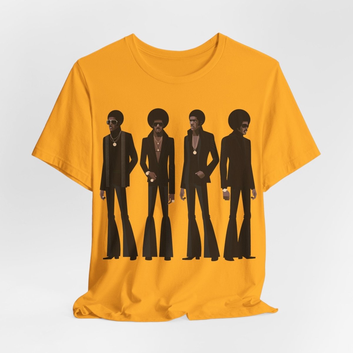 70s Soul Men T-Shirt - Afrocentric Art by The Trini Gee