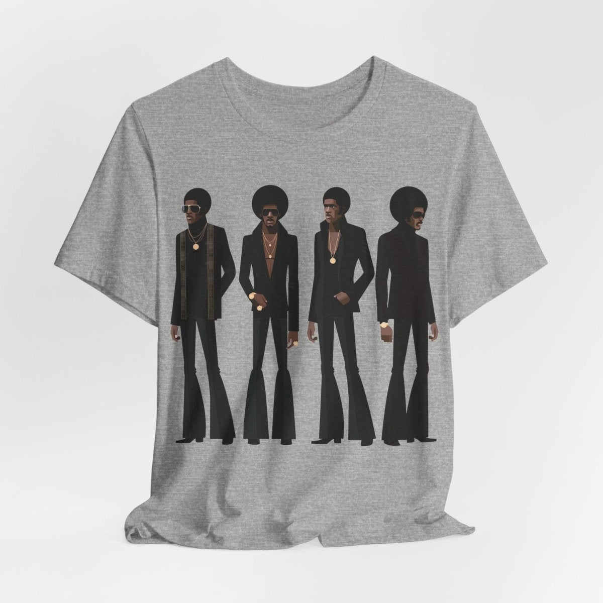 70s Soul Men T-Shirt - Afrocentric Art by The Trini Gee