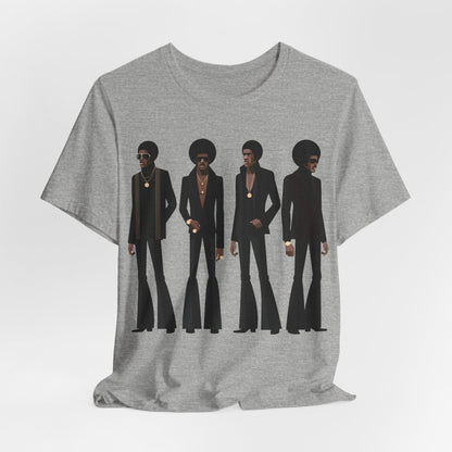 70s Soul Men T-Shirt - Afrocentric Art by The Trini Gee