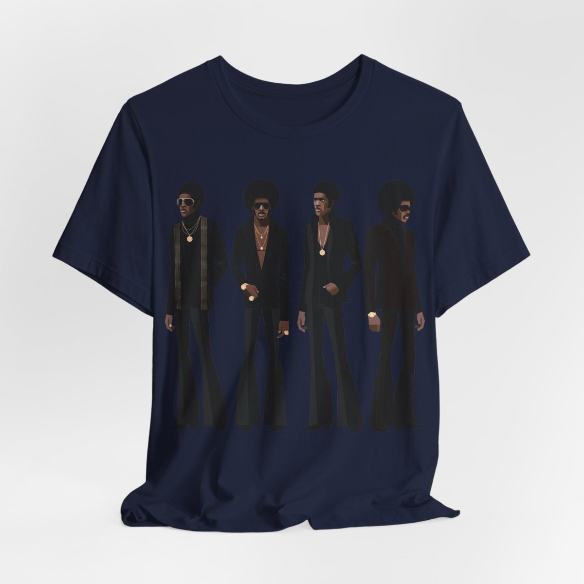 70s Soul Men T-Shirt - Afrocentric Art by The Trini Gee
