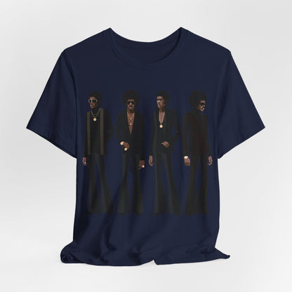 70s Soul Men T-Shirt - Afrocentric Art by The Trini Gee