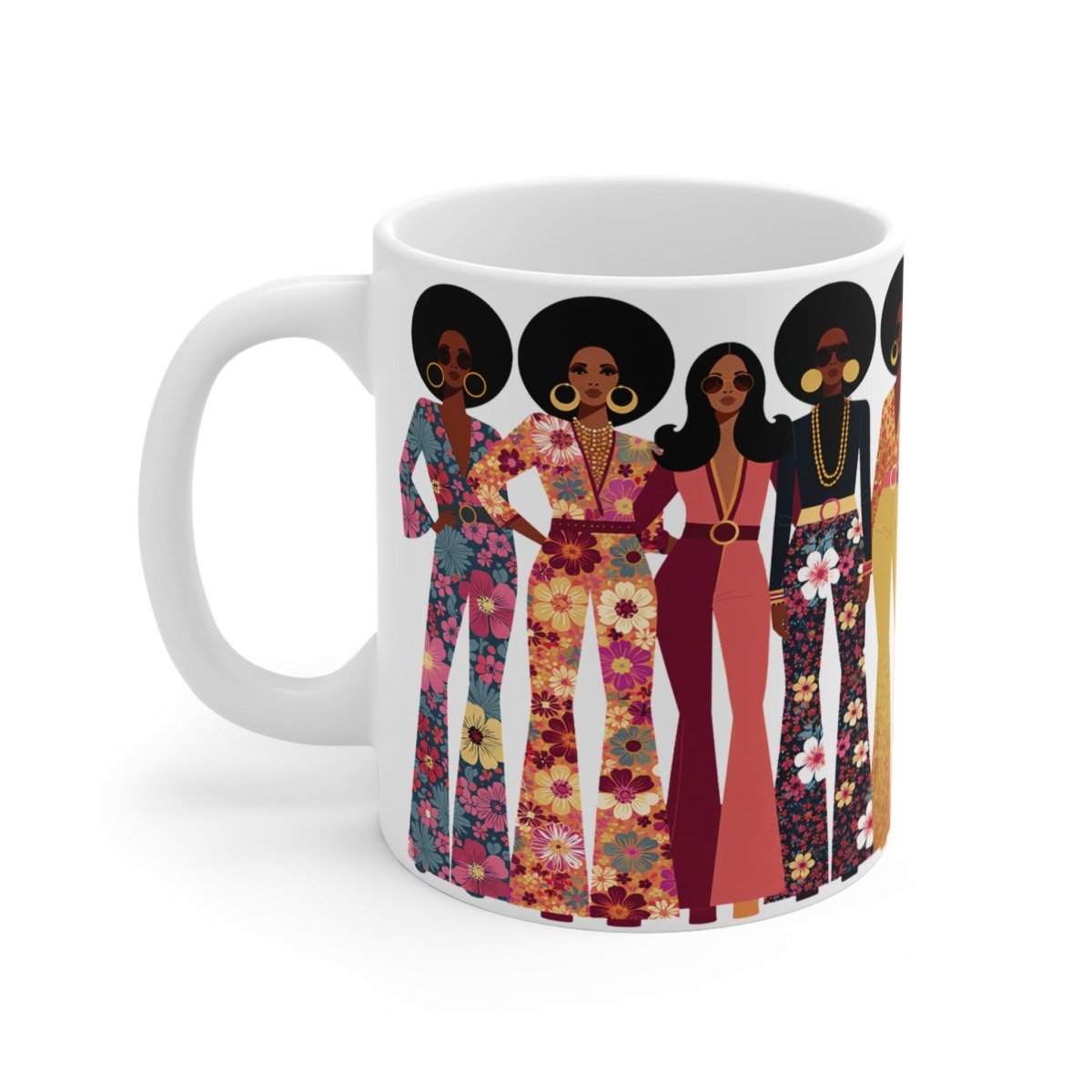 70s Soul Sis Mug - Afrocentric Art by The Trini Gee