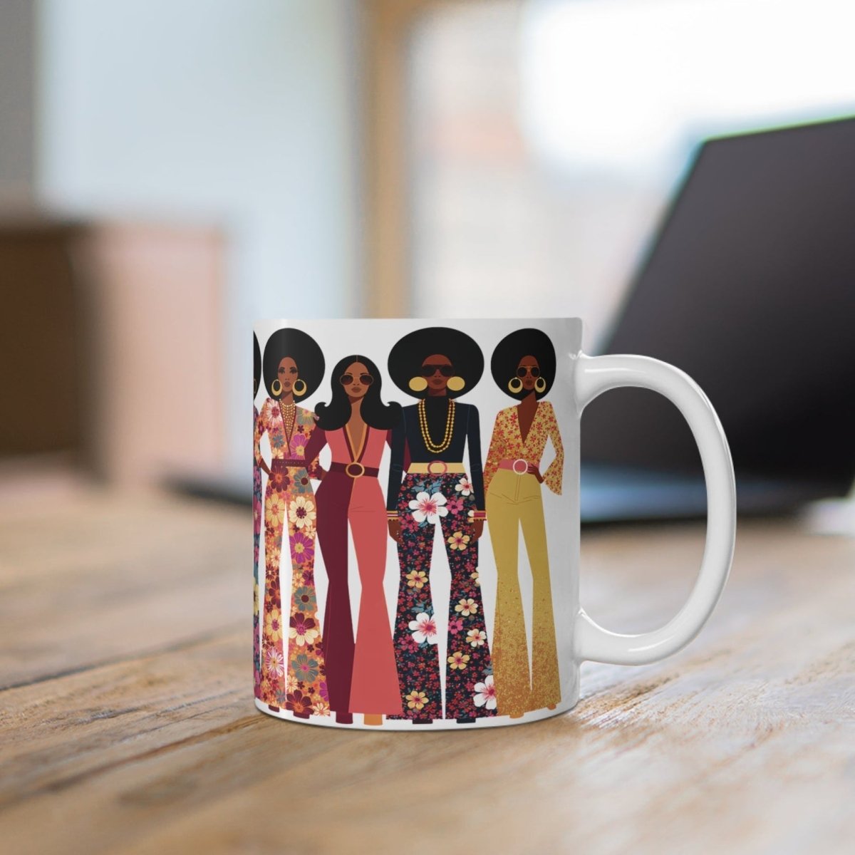 70s Soul Sis Mug - Afrocentric Art by The Trini Gee