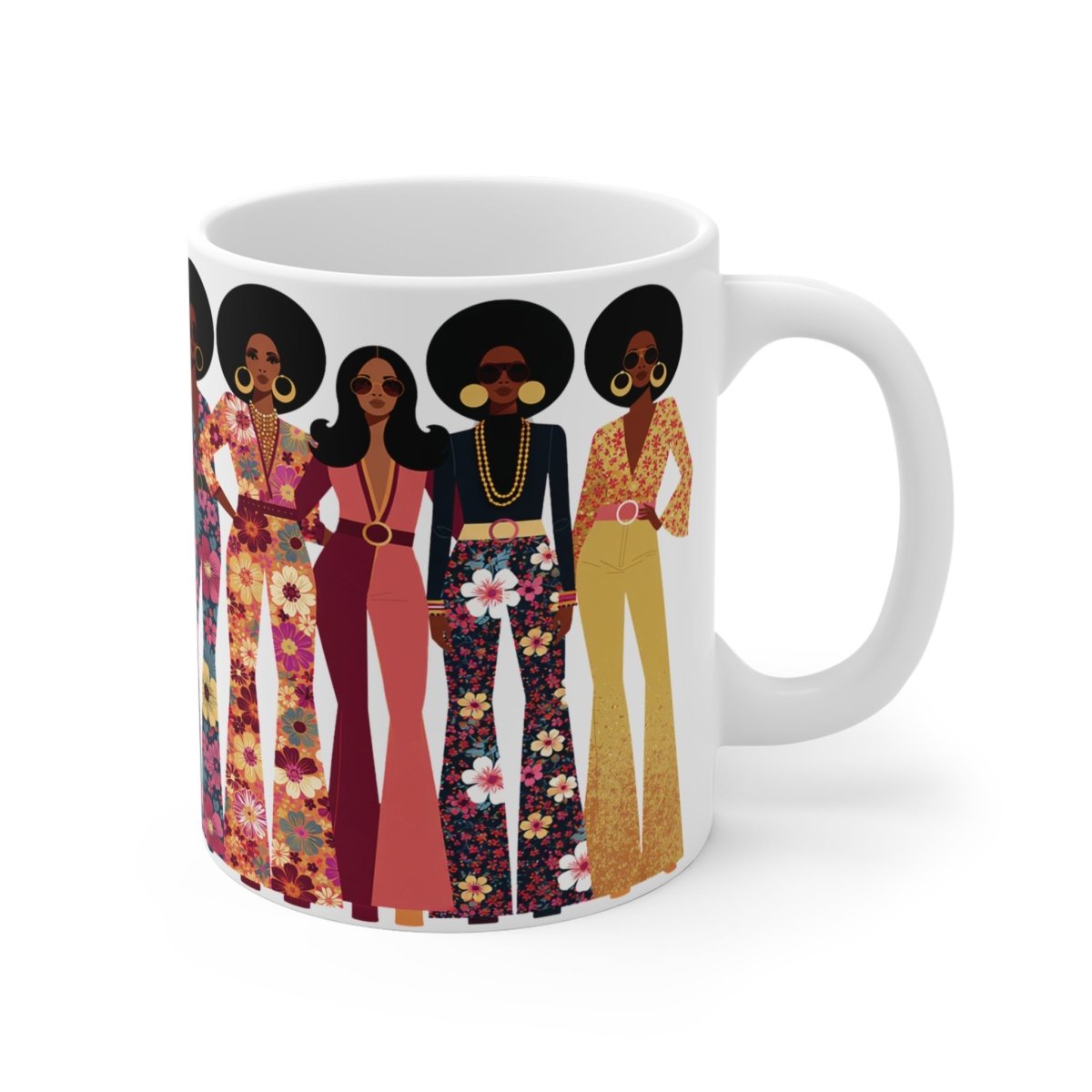 70s Soul Sis Mug - Afrocentric Art by The Trini Gee