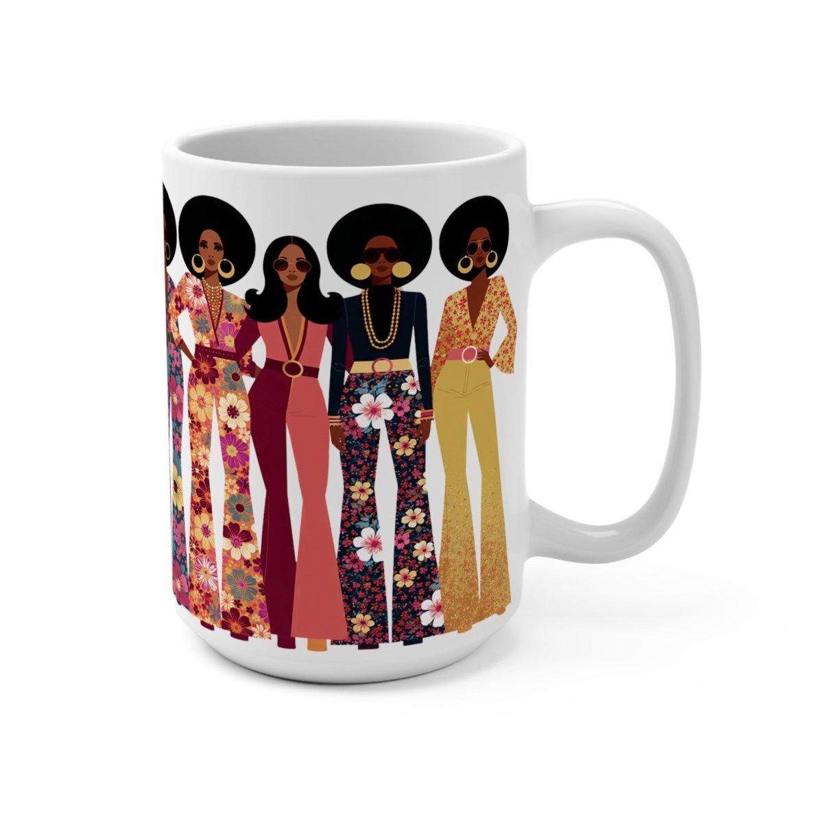 70s Soul Sis Mug - Afrocentric Art by The Trini Gee