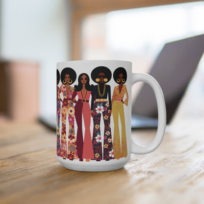 70s Soul Sis Mug - Afrocentric Art by The Trini Gee
