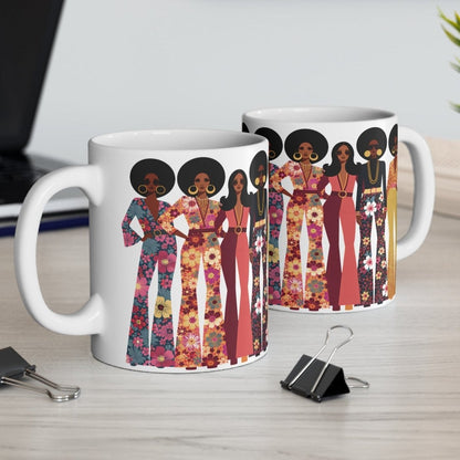 70s Soul Sis Mug - Afrocentric Art by The Trini Gee