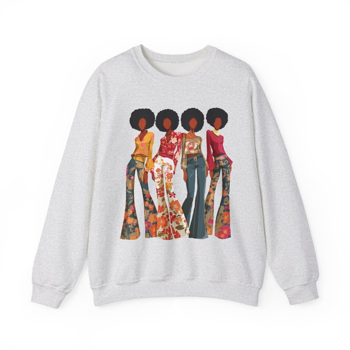70s Soul Sis Sweatshirt - Afrocentric Art by The Trini Gee