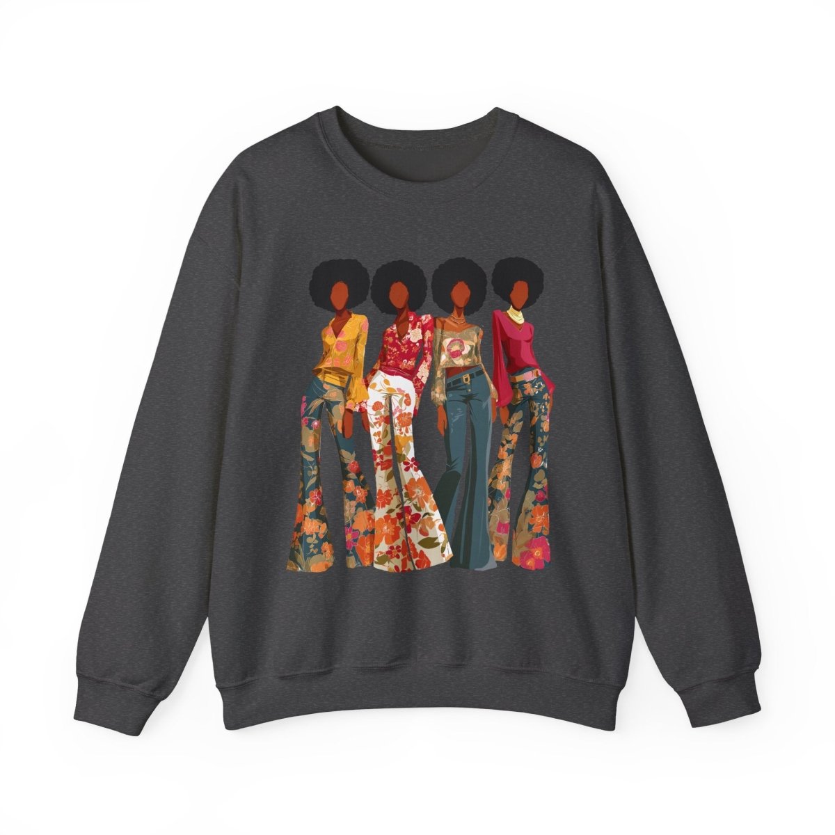 70s Soul Sis Sweatshirt - Afrocentric Art by The Trini Gee