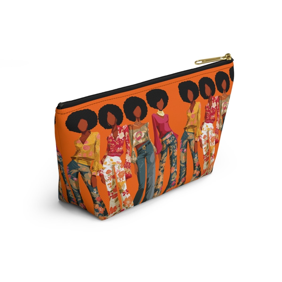 70s Soul Sisters T - bottom Pouch - Afrocentric Art by The Trini Gee