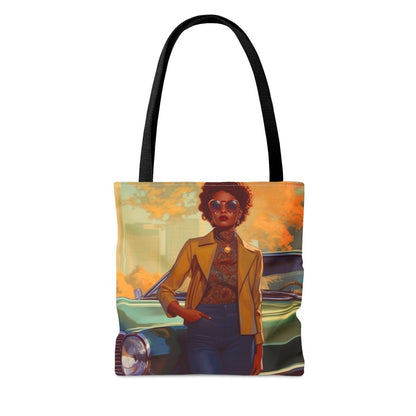 70s Woman Classic Tote Bag - Afrocentric Art by The Trini Gee