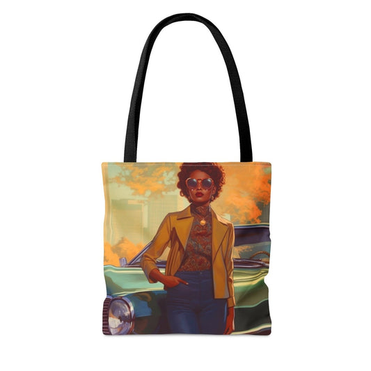 70s Woman Classic Tote Bag - Afrocentric Art by The Trini Gee