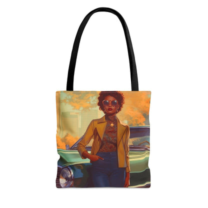70s Woman Classic Tote Bag - Afrocentric Art by The Trini Gee